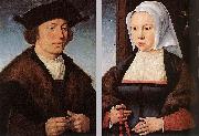 Joos van cleve Portrait of a Man and Woman